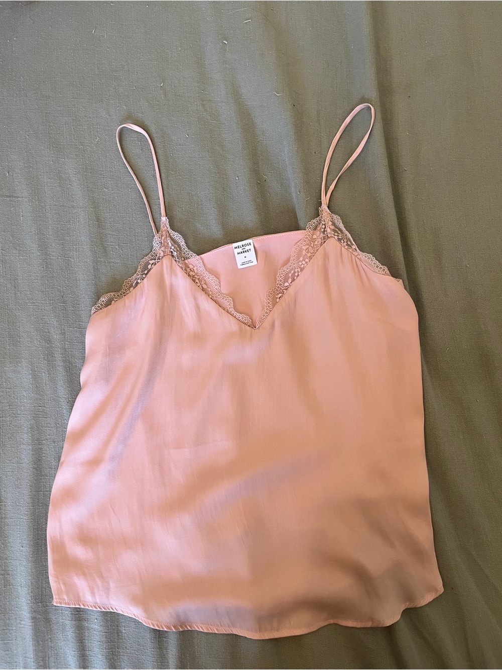 Melrose and Market Blush Pink Lace-Trim Camisole